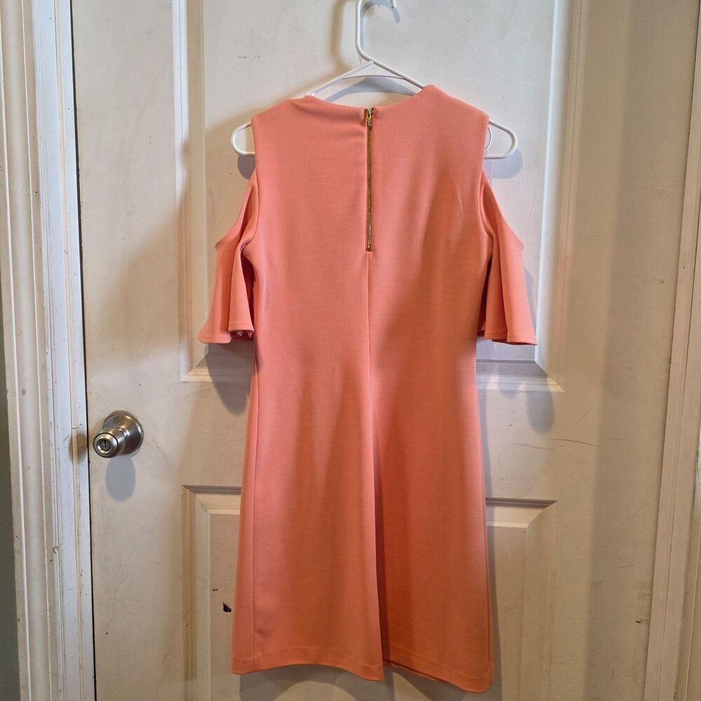 Calvin Klein Cold Shoulder Shift Dress Women's Size 2 Pink